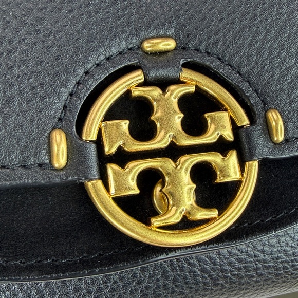 π₯NWOT TORY BURCH - $328 MSRP MILLER PEBBLED LEATHER WALLET CROSSBODY - 45U835 - Picture 10 of 17